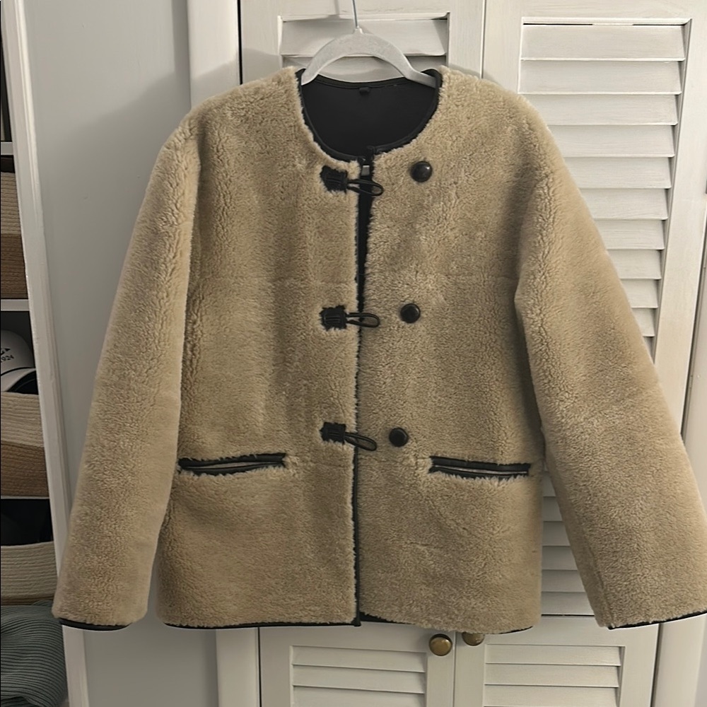 Mango Faux Fur Jacket